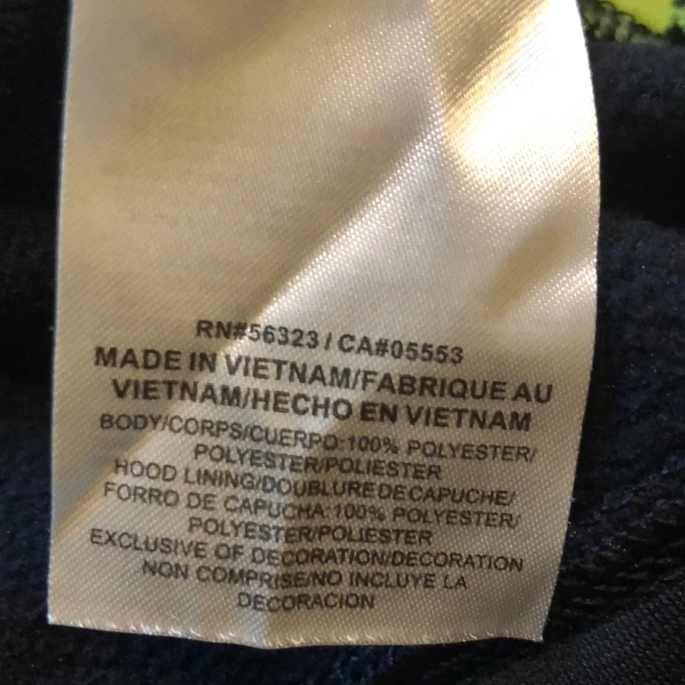 Nike thermafit black and highlighter yellow hoodie - Picture 5 of 8